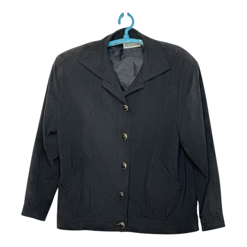 Vintage Samuel Robert Peter Hatsi Androu Jacket Black UltraSuede Chic USA Made 6